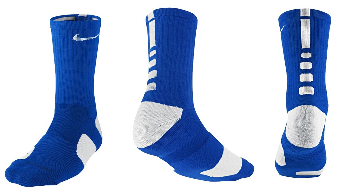 blue nike elite socks